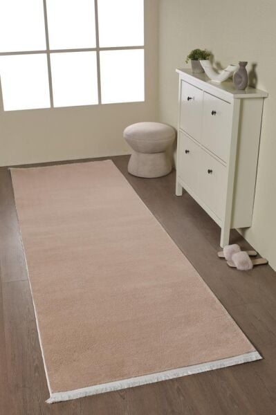 Kolay Temizlenebilir Yıkanabilir Kahve Tavşan Tüyü Halı Salon Oturma Odası Yolluk Mutfak Halısı