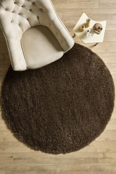Tek Renk Desensiz Kahverengi Yumuşak Post Peluş Shaggy Halı Salon Oturma Odası Yolluk Mutfak Halısı