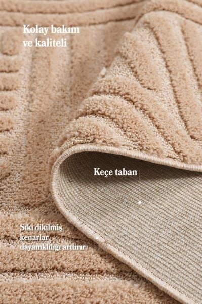 Elit Bukleli Yumuşak Peluş Post Shaggy Çocuk Odası Oturma Odası Salon Mutfak Halısı