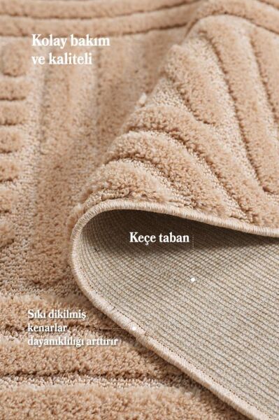 Elit Bukleli Yumuşak Peluş Post Shaggy Çocuk Odası Oturma Odası Salon Mutfak Halısı