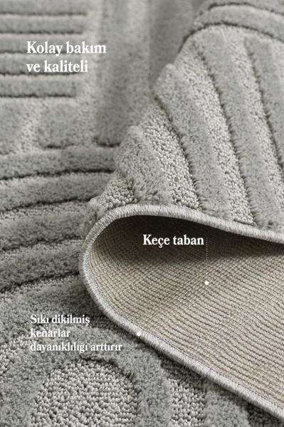 Elit Bukleli Yumuşak Peluş Post Shaggy Çocuk Odası Oturma Odası Salon Mutfak Halısı