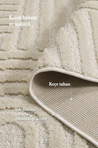 Elit Bukleli Yumuşak Peluş Post Shaggy Çocuk Odası Oturma Odası Salon Mutfak Halısı