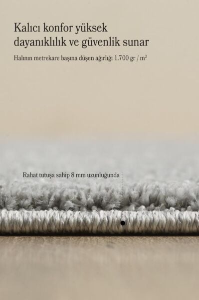 Elit Bukleli Yumuşak Peluş Post Shaggy Çocuk Odası Oturma Odası Salon Mutfak Halısı