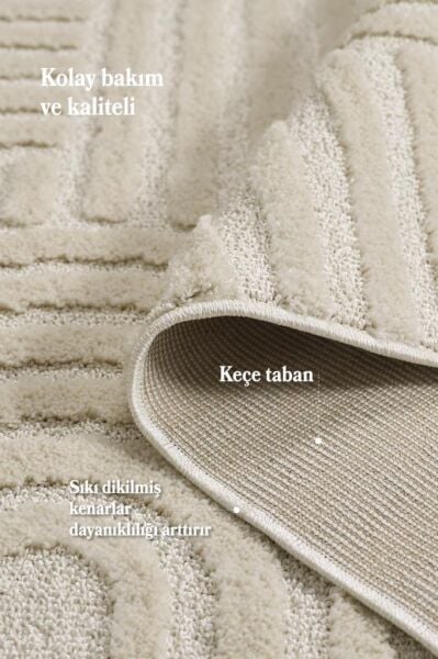 Elit Bukleli Yumuşak Peluş Post Shaggy Çocuk Odası Oturma Odası Salon Mutfak Halısı