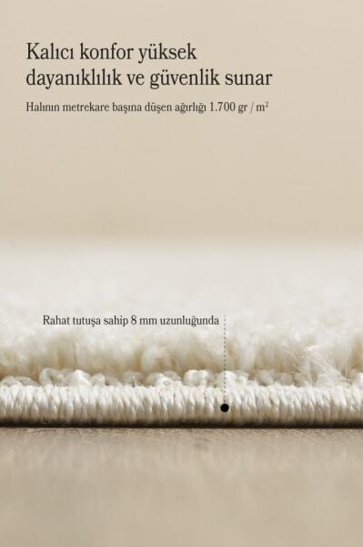 Elit Bukleli Yumuşak Peluş Post Shaggy Çocuk Odası Oturma Odası Salon Mutfak Halısı