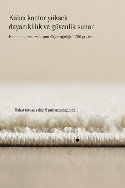 Elit Bukleli Yumuşak Peluş Post Shaggy Çocuk Odası Oturma Odası Salon Mutfak Halısı