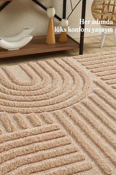 Elit Bukleli Yumuşak Peluş Post Shaggy Çocuk Odası Oturma Odası Salon Mutfak Halısı