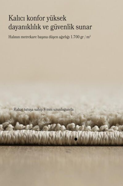 Elit Bukleli Yumuşak Peluş Post Shaggy Çocuk Odası Oturma Odası Salon Mutfak Halısı