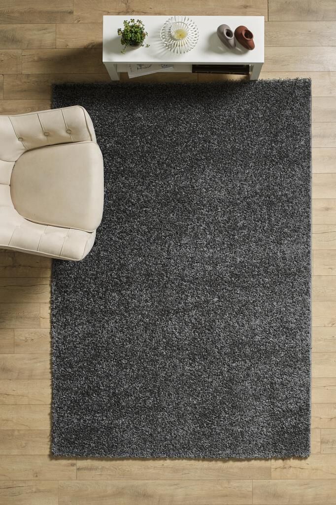 Tek Renk Desensiz Gri Yumuşak Post Peluş Shaggy Halı Salon Oturma Odası Yolluk Mutfak Halısı