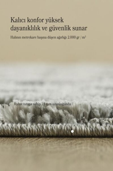 İskandinav Halı Gri Halı Yumuşak Bukleli  Jut Halı Salon Koridor Oturma Odası Mutfak Halısı