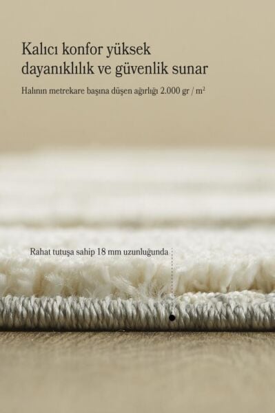 İskandinav Halı  Gri Halı Yumuşak Bukleli Bohem Jut Halı Salon Koridor Oturma Odası Mutfak Halısı