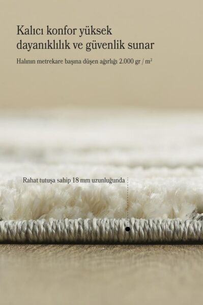 İskandinav Halı Gri Halı Yumuşak Bukleli Çizgili Jut Halı Salon Koridor Otuma Odası Mutfak Halısı