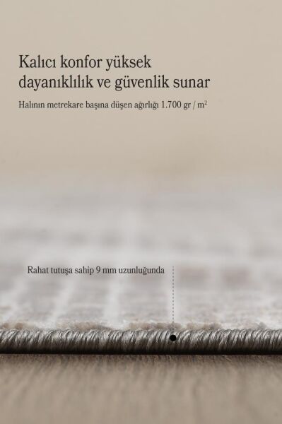 Özel Tasarım Polyester Saçaklı Kiremit Pamuk Halı Salon Oturma Odası Yolluk Mutfak Koridor Halısı