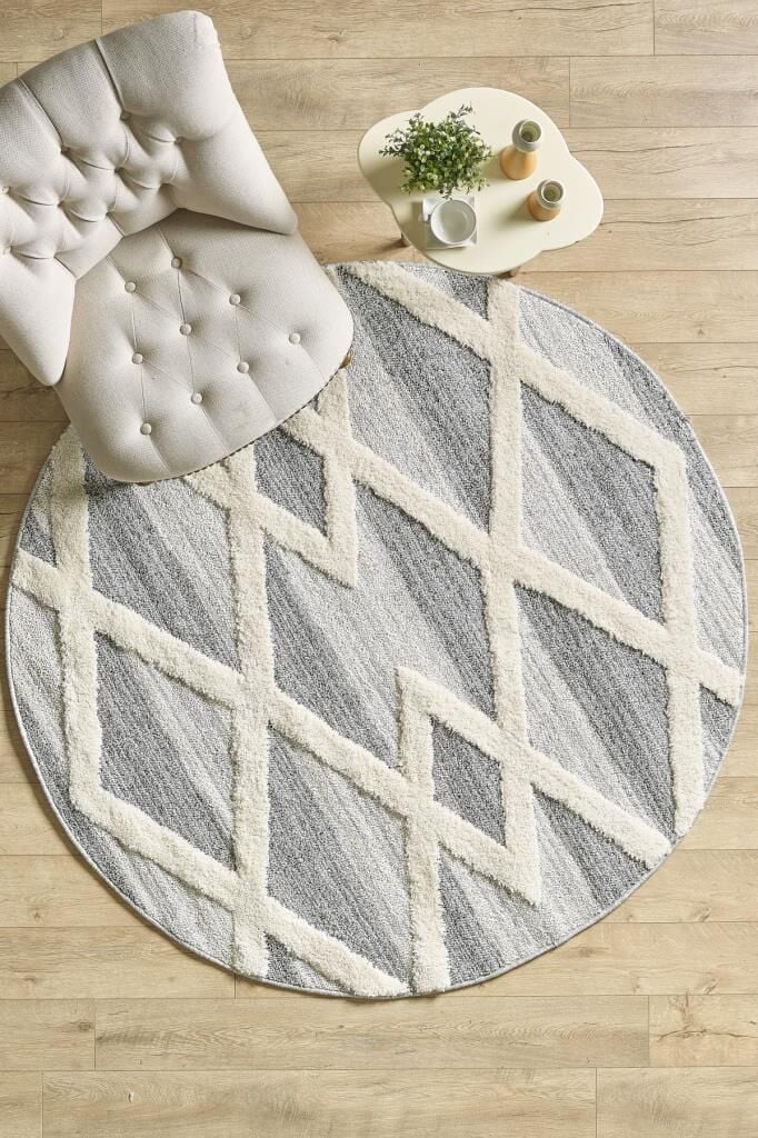 İskandinav Halı Krem Gri Halı Yumuşak Bohem Çizgili Jut Salon Koridor Oturma Odası Mutfak Halısı