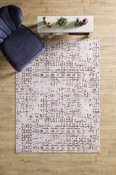 Dijital Baskı Yıkanabilir Kaymaz Taban İskandinav Tasarım Kahve Salon Halısı Mutfak Halısı Yolluk