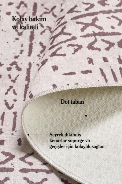 Dijital Baskı Yıkanabilir Kaymaz Taban İskandinav Tasarım Kahve Salon Halısı Mutfak Halısı Yolluk