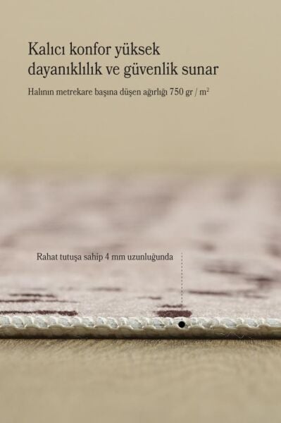 Dijital Baskı Yıkanabilir Kaymaz Taban İskandinav Tasarım Kahve Salon Halısı Mutfak Halısı Yolluk