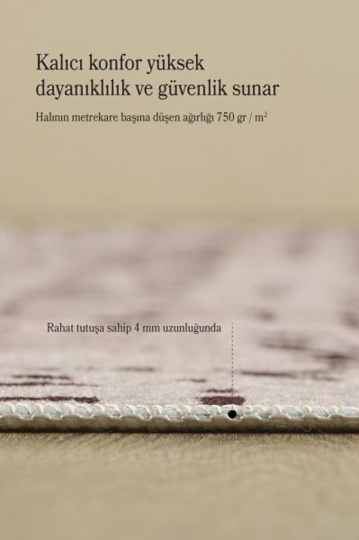 Dijital Baskı Yıkanabilir Kaymaz Taban İskandinav Tasarım Kahve Salon Halısı Mutfak Halısı Yolluk