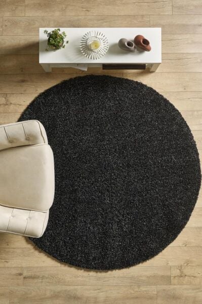 Tek Renk Desensiz Antrasit Yumuşak Post Peluş Shaggy Halı Salon Oturma Odası Yolluk Mutfak Halısı