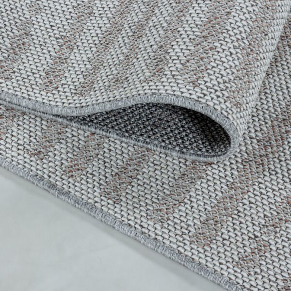 İç ve Dış Mekan Halısı Gri, Boho Tasarım, Teras, Balkon, Bahçe için Hava Koşullarına Dayanıklı