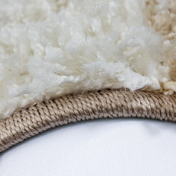 Halı Salon Yüksek Havlı, Uzun Havlı Shaggy Halı Karo Desen, Kolay Bakım-CY_LIFE1501BROWN